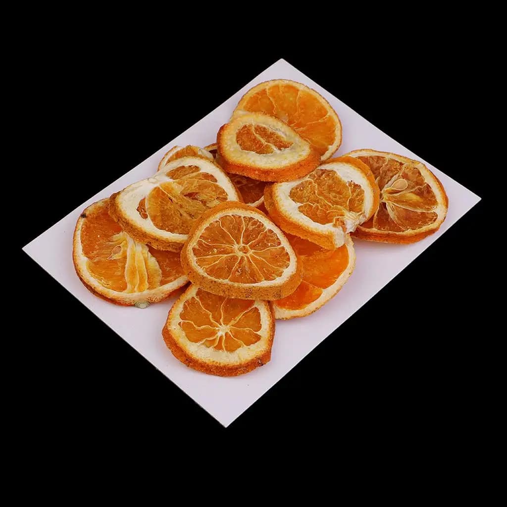 Frutta secca pressata Fette arancioni per la decorazione domestica Artigianato di gioielli in resina 10 pezzi