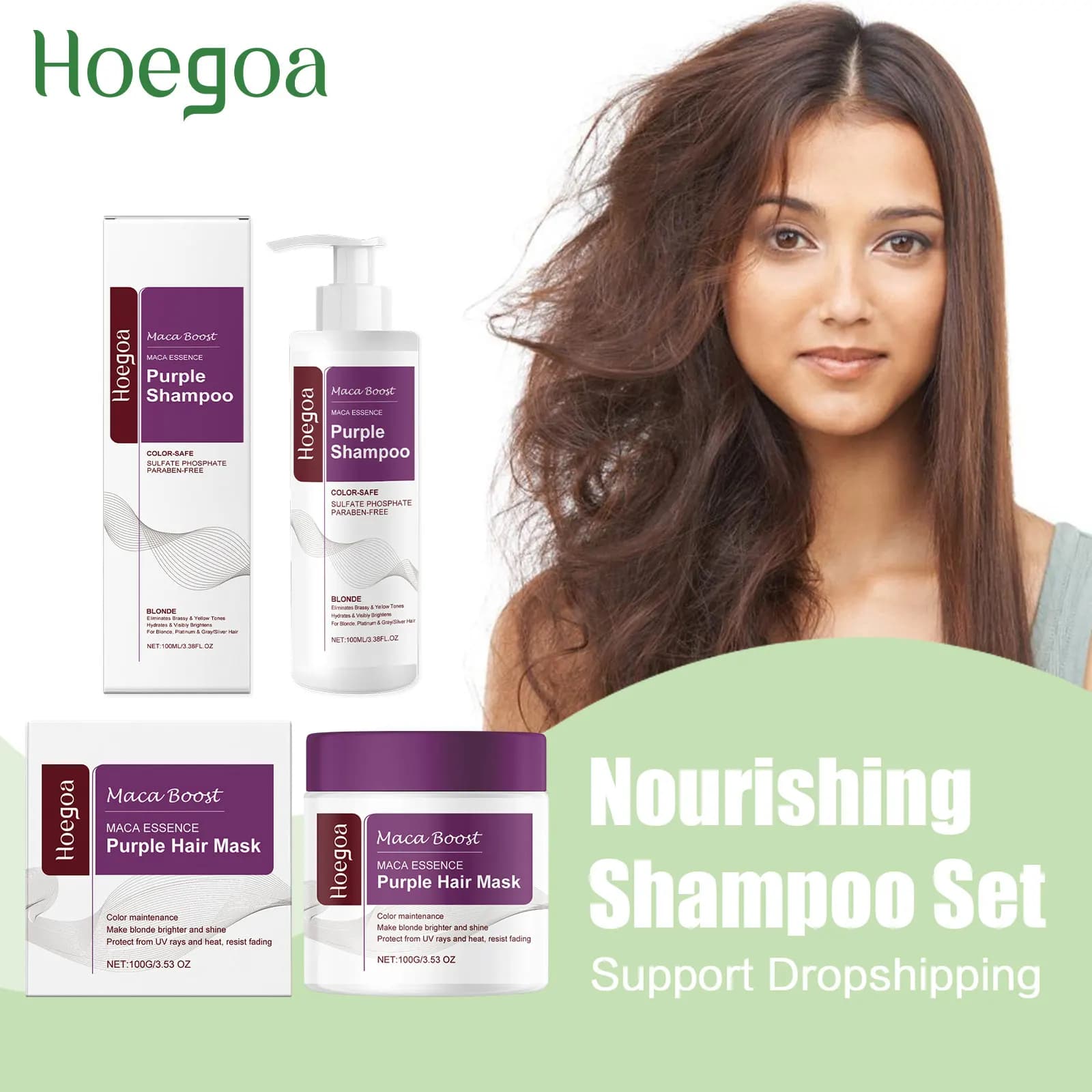 Purple Hair Moisturizing Mask Strengthens Hair Color Protection Reduces Creed Damage Product for Hair Care Soft Smooth Shampoo