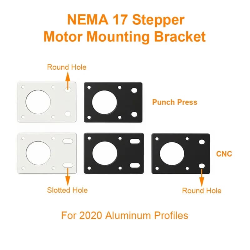 1/2/4 pieces 42 bracket/base mounting step-by-step motor - support metal connector and 3D printer plate with 2020 aluminum profile