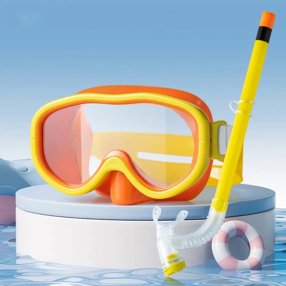 Eyewear Snorkel Set Waterproof UV Protection Swimming Goggles No Leaking Professional Children Surfing Glasses Children/