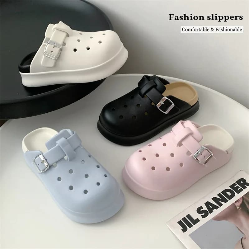 Scarpe Boken Hole 2026 da donna in EVA, comode e versatili, con combinazione di colori, stile ballerina.