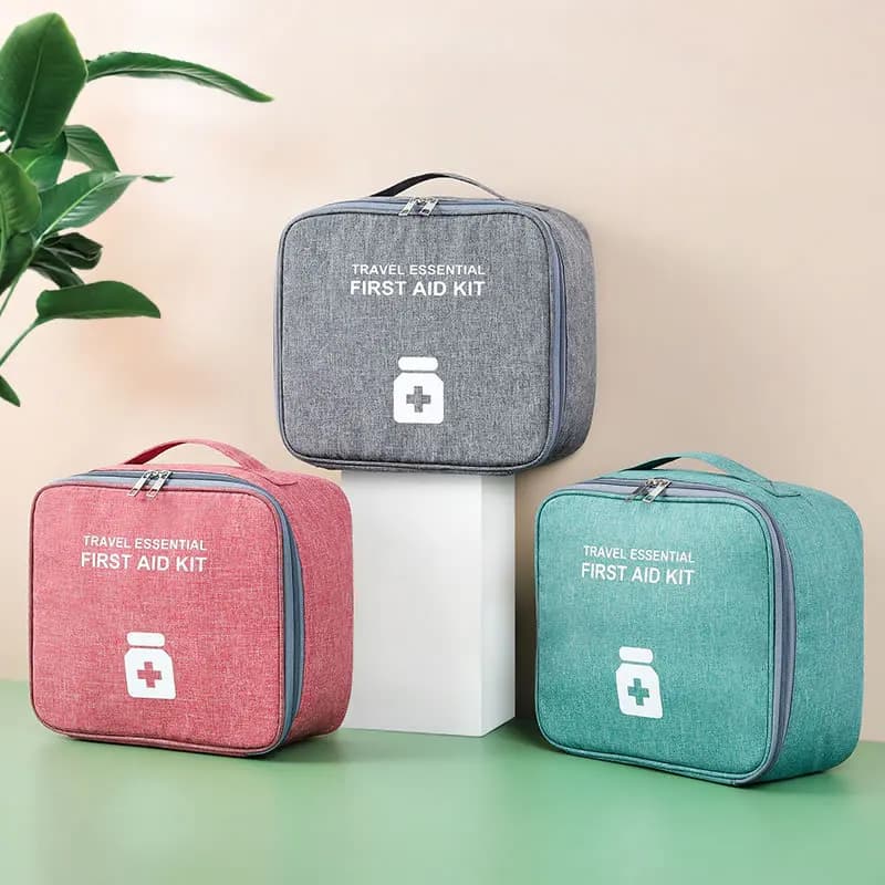Family First Aid Kit Portable Outdoor Travel Storage Bag Household Large Capacity Layered Medicine Storage Bag