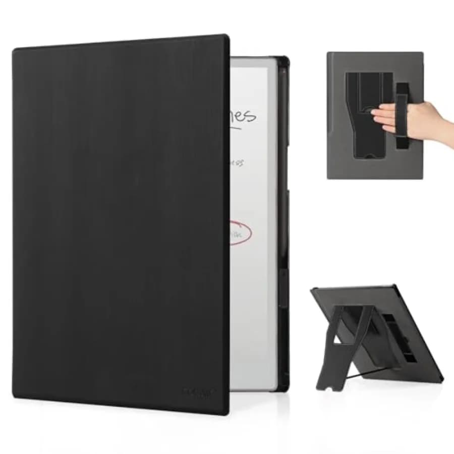 Stand Case for Remarkable Paper Pro Tablet 11.8" with Hand Strap - Auto Sleep/Wake Folio Lightweight Protective Cover with Pen
