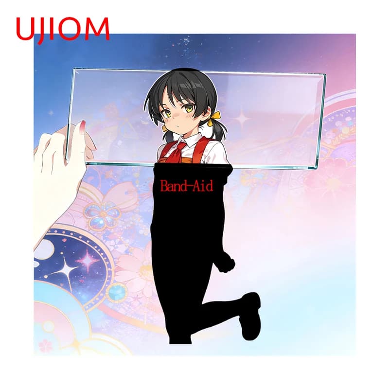 UJIOM Samurai Hiyuki Wuthering Waves Adesivo da parete per camera da letto, personalizzato, impermeabile, in PVC, decorazione da parete, poster Hotwife