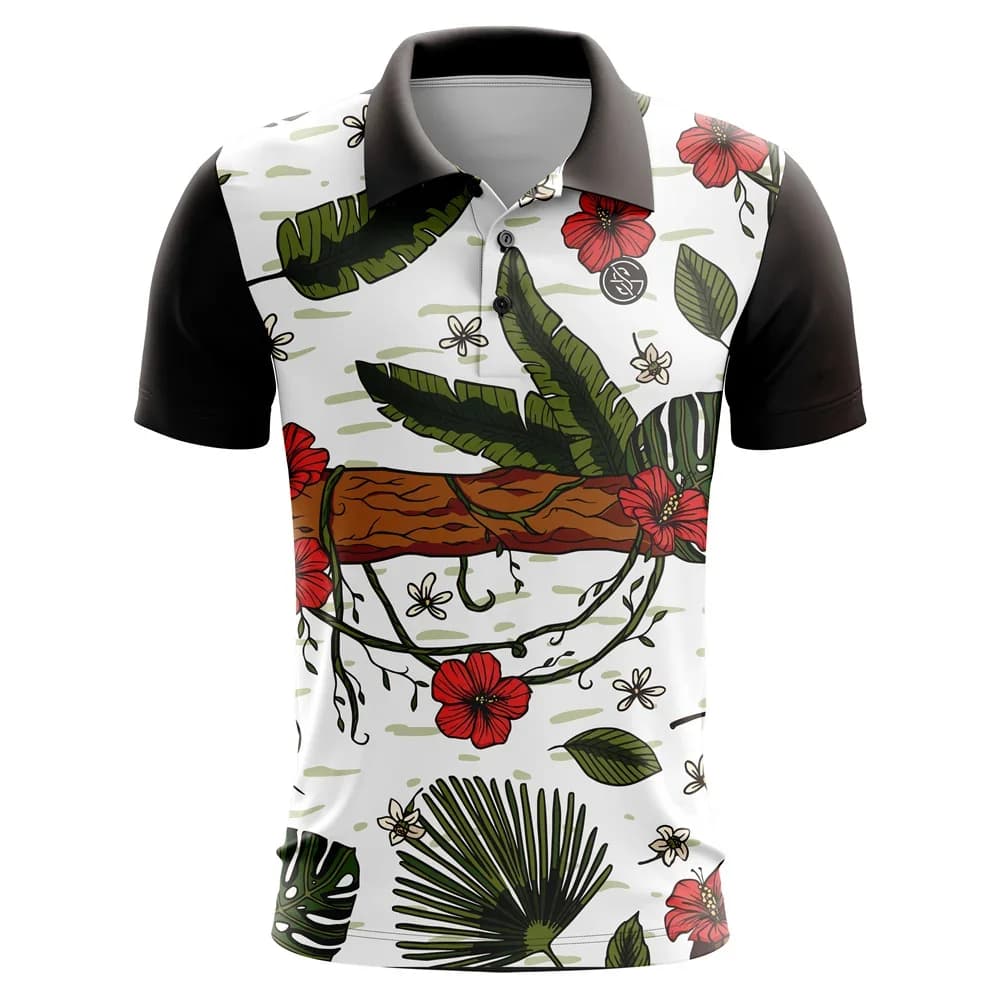 Polo per bambini Camicie da golf Bottoni couverture Stampa T-shirt Streetwear Manica corta abbottonata Abbigliamento moda Camicetta casual Top