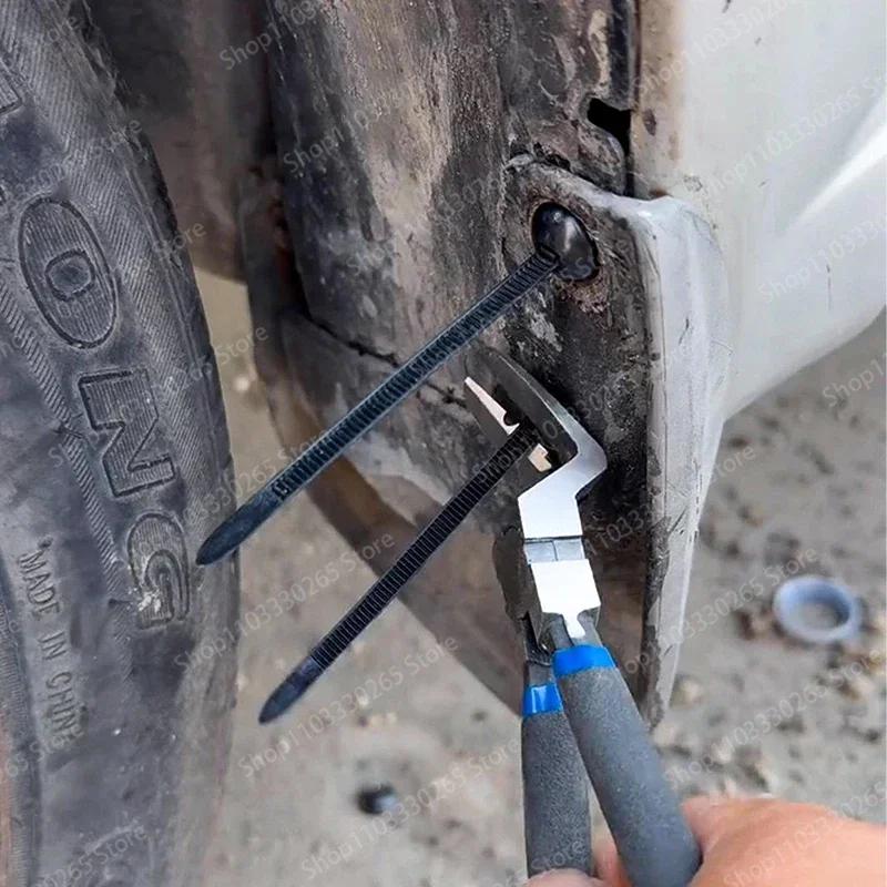 Nylon Cable Tie Buckle Fixed Through The Core Nail Cable Tie Buckle Mudguard Fender Inner Lining Trunk Buckle  Outdoor Camping