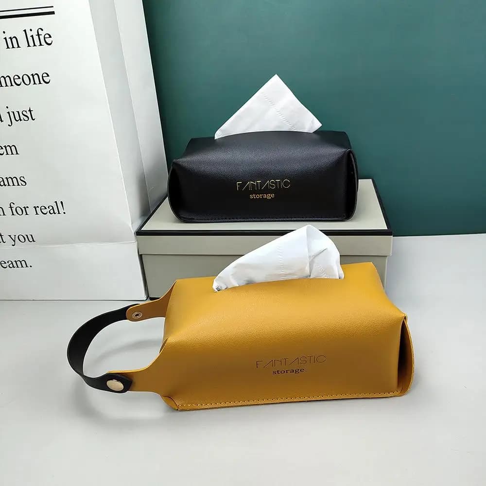 Portatovaglioli in Pelle da Parete, Portarotolo Creativo per Bagno, Organizzatore Semplice per la Casa