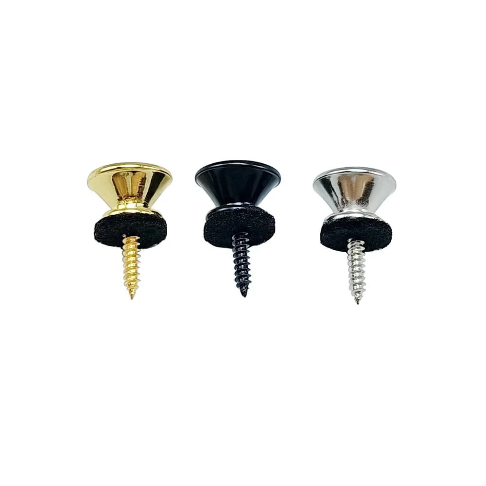 2Pcs/Lot Multi Color Metal Guitar Strap Lock Pins Locking End Peg Buttons Universal For Guitar Bass Ukulele Anti Drop Instrument