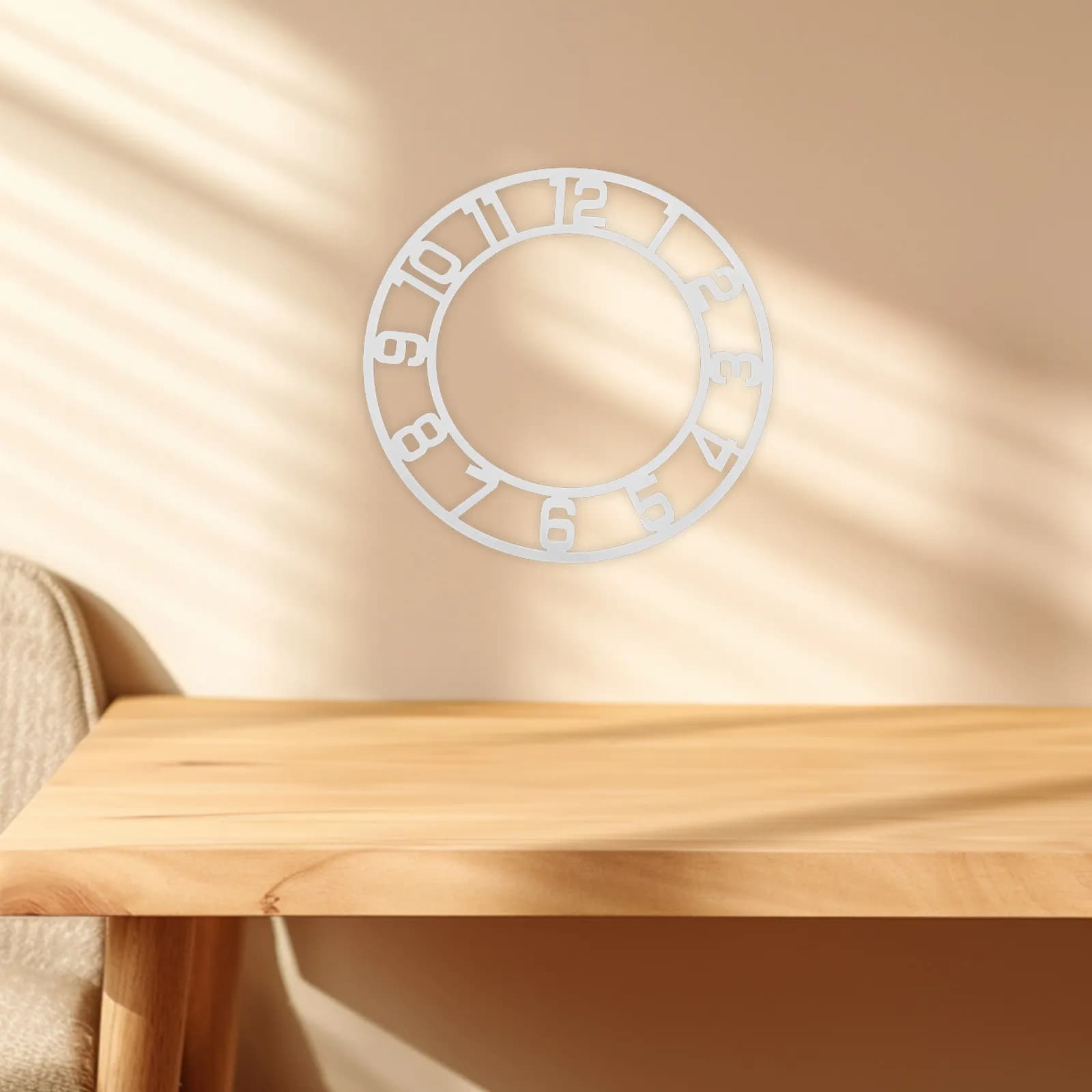 Orologio da Parete Adesivo in Acrilico a Specchio, Rotondo 25Cm, Decorativo con Numeri Chiari per Soggiorno e Camera da Letto