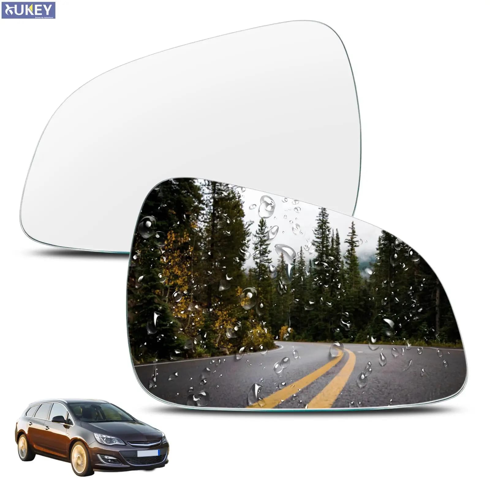 For Opel Vauxhall Astra H 2009 2010 2011 Lato Sinistro Destro Ala Mirror Convex Glass Self-adhesive Stick On the Mirror Rear Grandangle