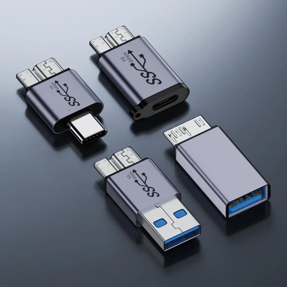 Adattatore HDD da USB-A/tipo C a Micro B USB 3.1 tipo C femmina a connettore maschio Micro USB 3.0 per cavo del disco rigido telefono cellulare