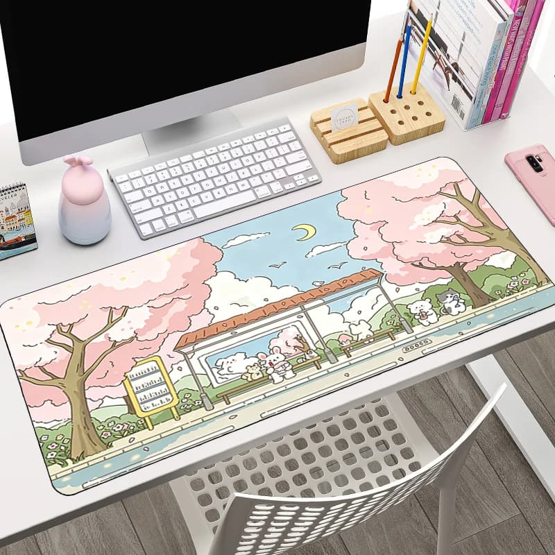 Mouse Pad Animation Office E-sports Gaming Table Mat kawaii Computer Mouse Mat Large Keyboard Pads Cute Cartoon Rabbit Mouse Mat