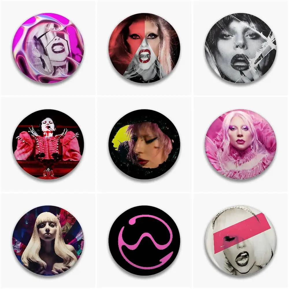 Chromatica Symbol Badges Button Pin Handmade Brooch For Clothes Badge Backpack Decoration Accessories