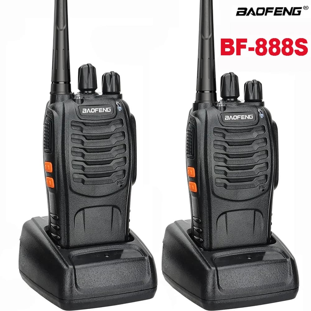 Baofeng BF-888S UHF Walkie Talkie bidirezionale BF888S 400-470 MHz 16CH USB/EU/US Per comunicazione familiare interruzione di corrente di emergenza