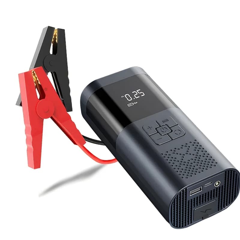 Batteria per dispositivo di avviamento per auto 400A 12V per avviamento di emergenza per auto 7200mAh con compressore d'aria