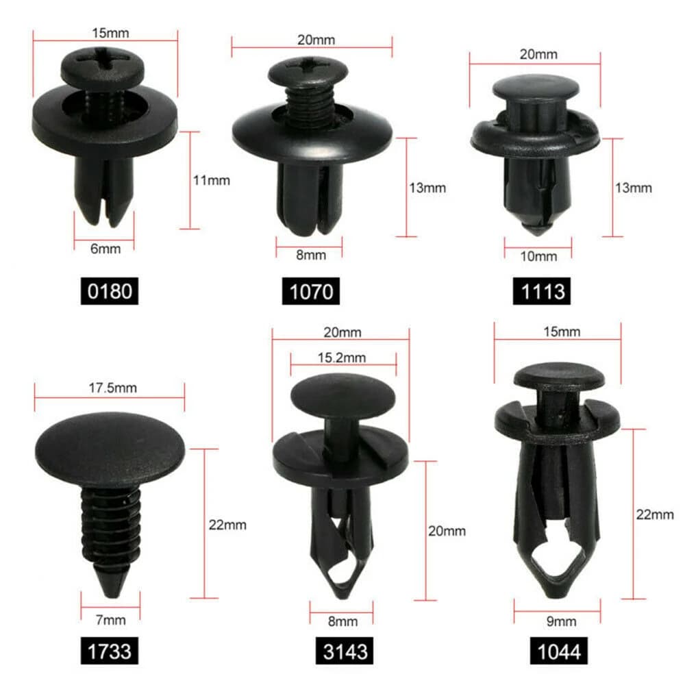 Clip di fissaggio misto carrozzeria Push fermo perno rivetto paraurti porta per Nissan versa 350z nv200 rogue s13 300zx Almera X-Trail