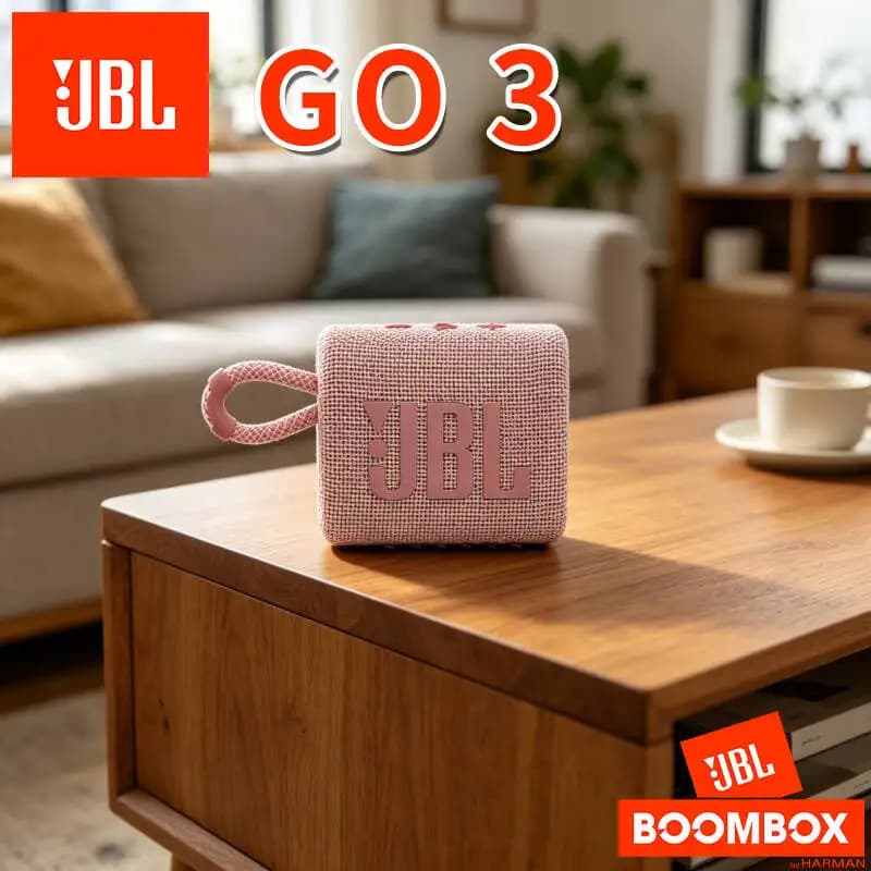 Nuovo Altoparlante JBL Music Brick GO3 per Uso Quotidiano in Seminterrato, Impermeabile, per Spazi Sotterranei, Cassa Acustica per Relax