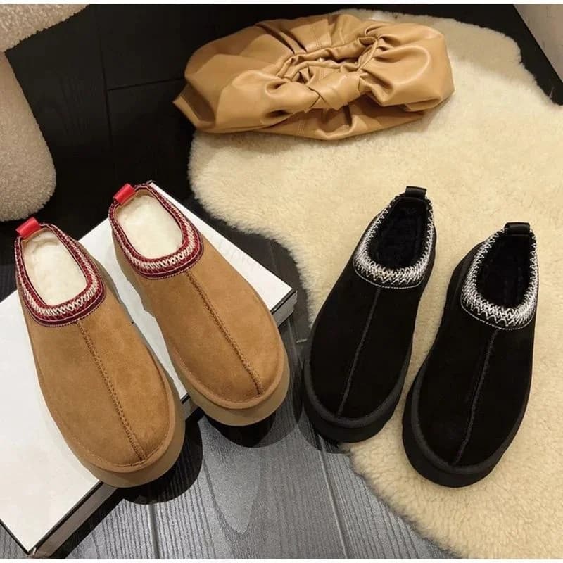 Retro Warm Winter Ankle Short Plush Chelsea Boots for Women Fashionable Ladies' Autumn Winter Collection 100% Other Material