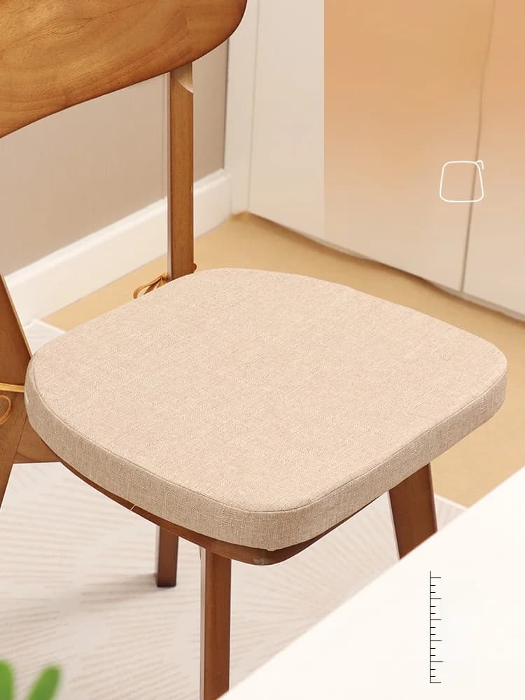 Thickened Hoof Shaped Cushion Office Chair Pad Home Dining Table Chair Pads Four Seasons Anti Slip Design Sponge F...