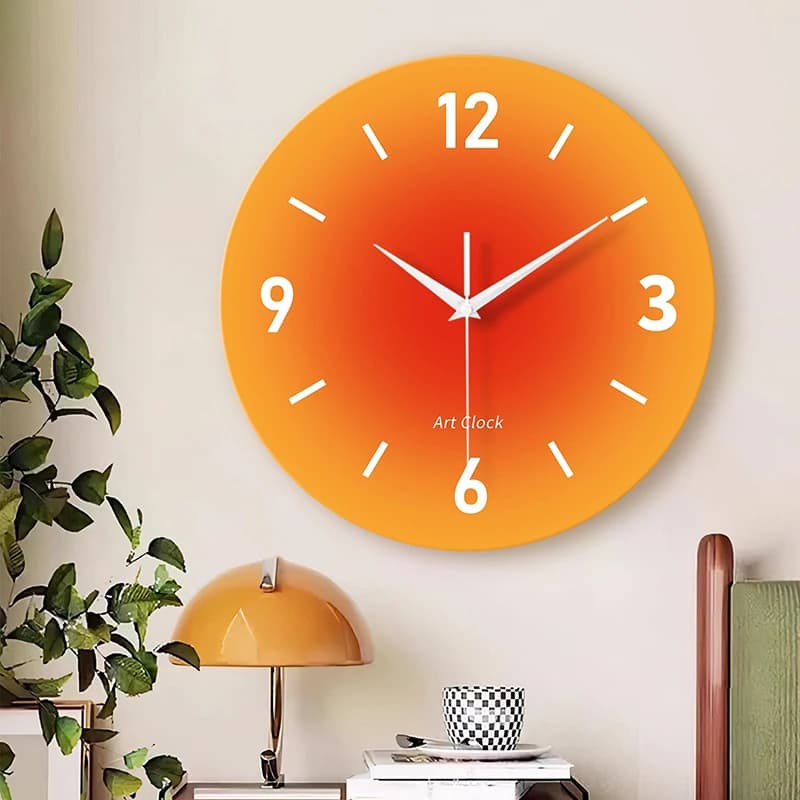 Orologio da parete di lusso nordico silenzioso Configurazione estetica Orologio da parete artistico unico ed elegante Design per la casa Horloges Murales Decorazione della stanza