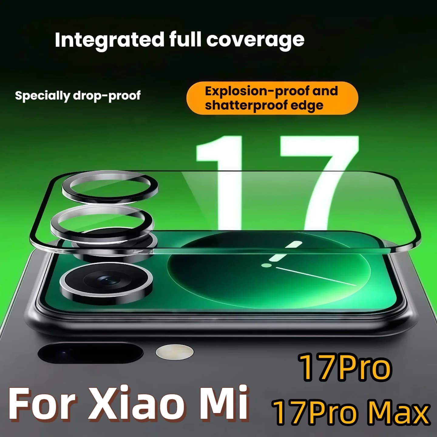 Pellicola protettiva per schermo posteriore in vetro temperato per Xiaomi 17Pro 17Promax, adatta a dispositivi per piccoli schermi