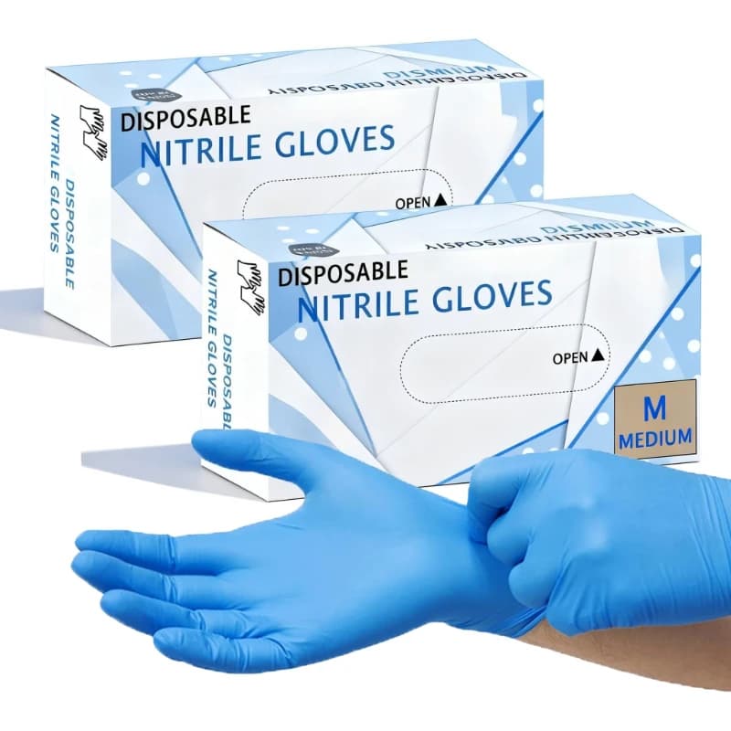 Guanti monouso in nitrile blu da 20/50/100 pezzi, guanti per la pulizia della cucina, adatti per il lavaggio dei piatti, per il bagno degli animali domestici, strumenti resistenti alle macchie