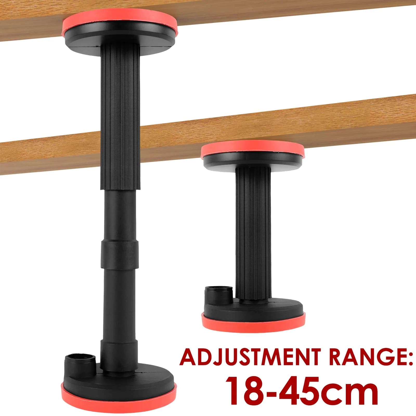 2 pezzi asta di supporto telescopica jack per armadio palo di supporto a parete strumento per la lavorazione del legno jack di sollevamento manuale per risparmiare manodopera per l'installazione di armadi