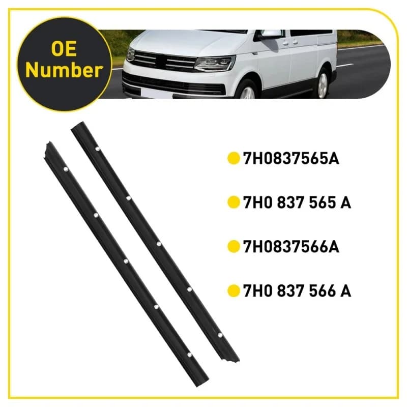 1pair Car Front Wheel Arch Weatherstrip Seal Arch Sealing Strip For VW Transporter T5 T6 2003+ OEM7H0837565A Car Accessories