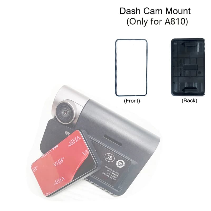 For 70mai Dash Cam Mount For 70mai Dash CamA810 4k Mount for A810 Dash Cam Smart 3M Film and Static Stickers