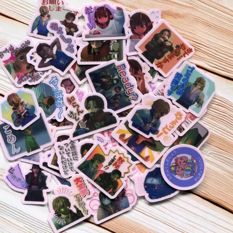 40pcs/pack 40PCS Galaxy Express 2-3cm waterproof sticker