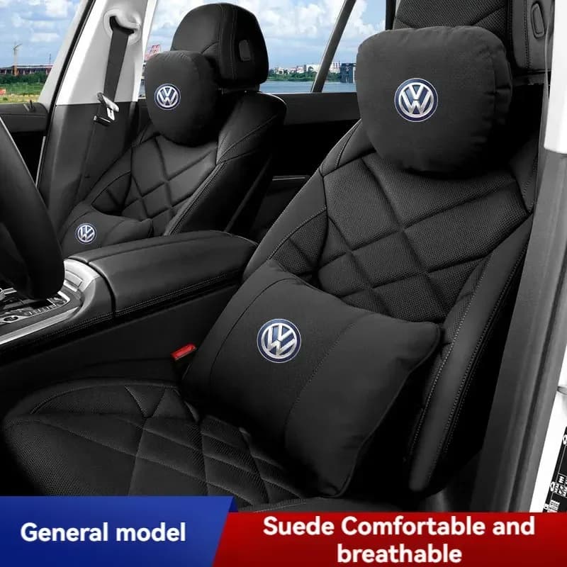 Cuscino poggiatesta e supporto lombare per auto, protezione della colonna vertebrale, per Volkswagen VW Golf 7 Mk7 Polo Jetta Passat Tiguan