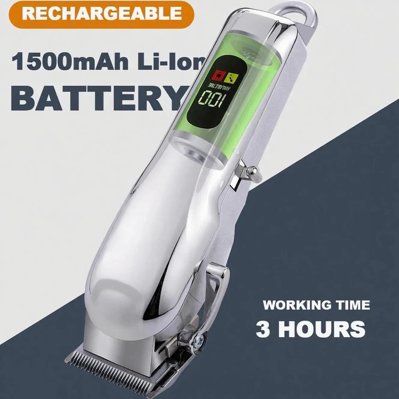 Cordless Low Noise Professional Electric Pet Hair Trimmer Grooming Clipper Shaver Cutter Machine for Dogs