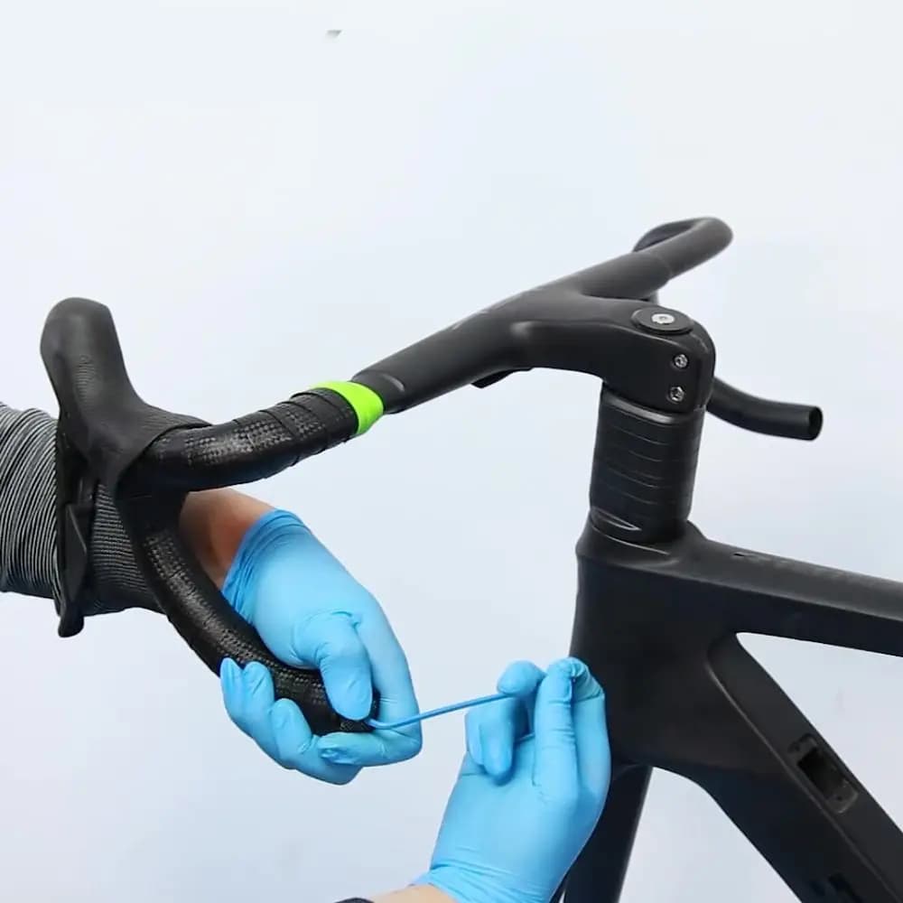 1pair Non-slip Bike Handlebar Strap Fixing Silicone Lightweight Handlebar Tape Ring Universal Handlebar Tape plug