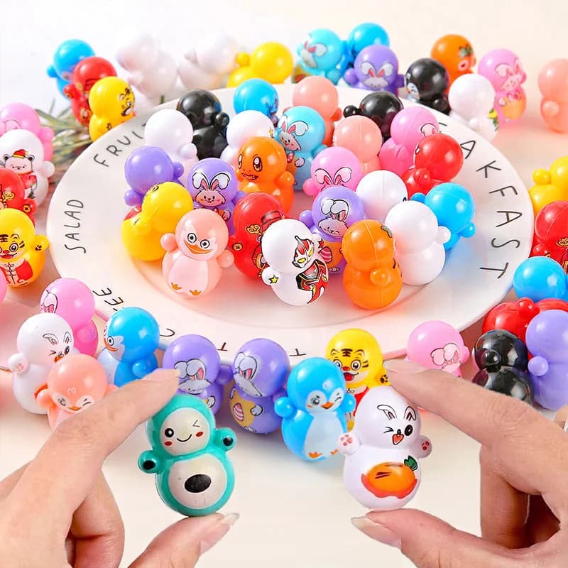 10-50 Pezzi Mini Giocattoli Roly-Poly Che Non Cadono Mai, Giocattoli Antistress, Regali per Feste di Compleanno per Bambini, Premi per Compagni di Classe, Riempitivi per Sacchetti Regalo