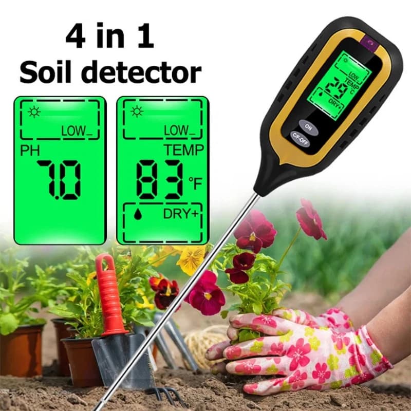 Ground Detector 4 in 1 PH Humidity Illumination Pen Temperature for Humidity Test Detection of flowers and horticultural plants