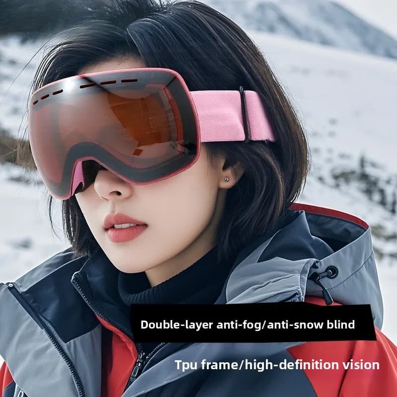 Vendita calda Doppi strati Anti-fog UV400 Snowboard Occhiali da neve Occhiali da sci Occhiali da motoslitta Occhiali Sport all'aria aperta Occhiali da sci