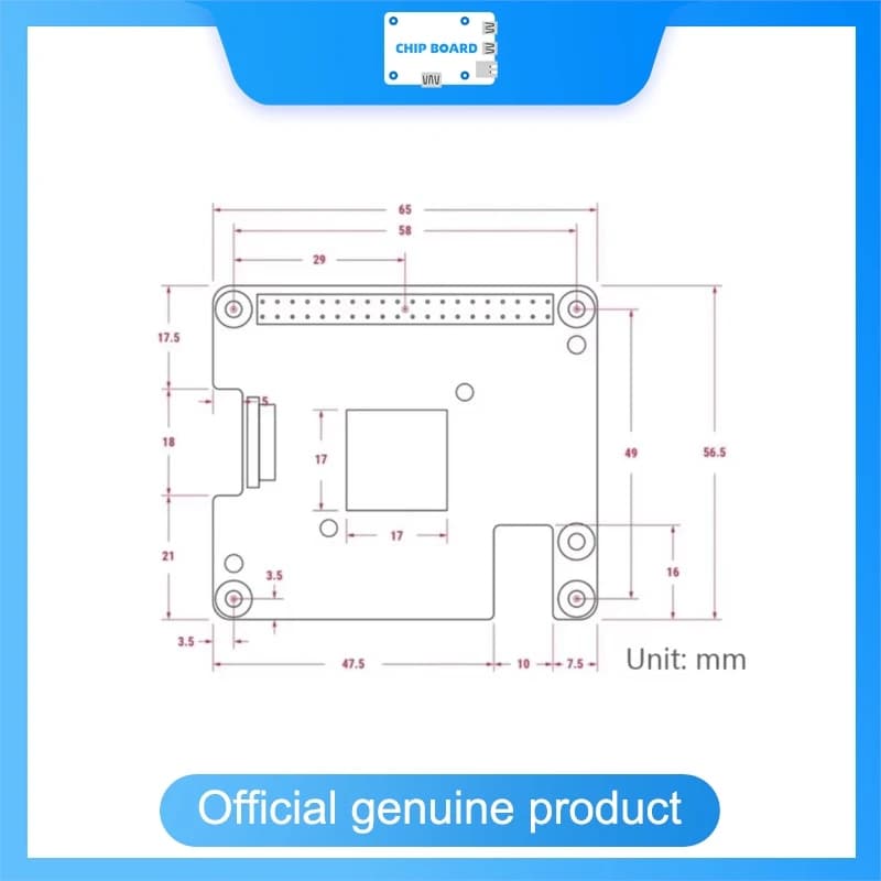 Raspberry Pi Official Raspberry Pi 5 AI HAT+, Hailo8L/Hailo8 Accelerator, 13TOPS AI Computing Expansion Kit