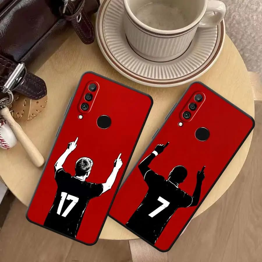 Cover per Huawei P20 Lite 2018 P Smart 2019 P30 P20 Pro P20 P40 Lite Funda Phone Cover Football Number