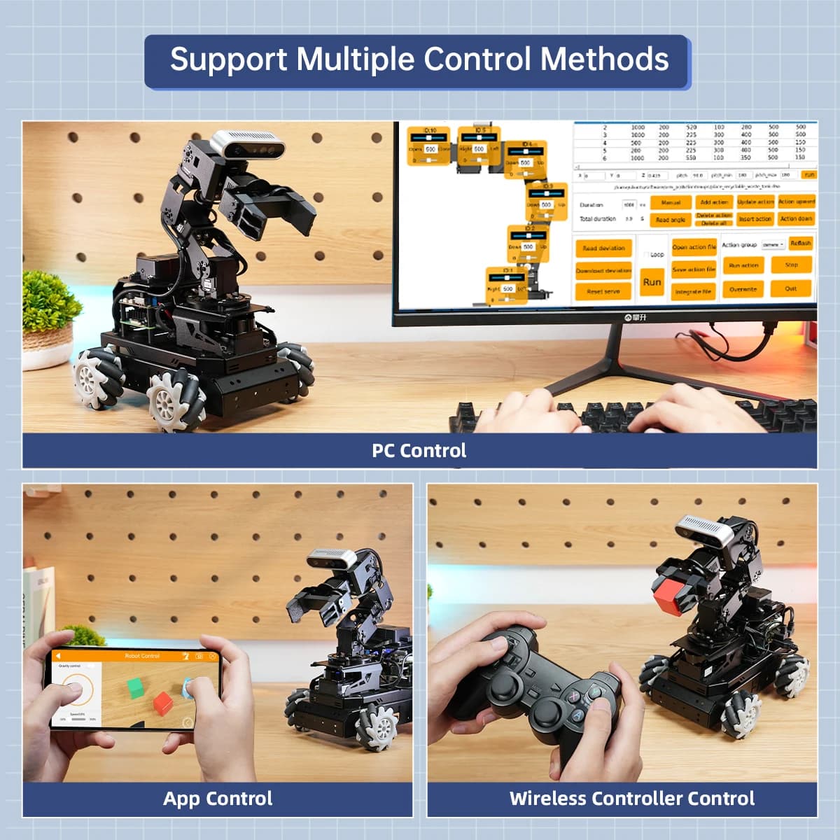 2026 - Auto Raspberry Pi equipped with robotic arm with AI vision, ROS2 support and large AI models (ChatGPT)