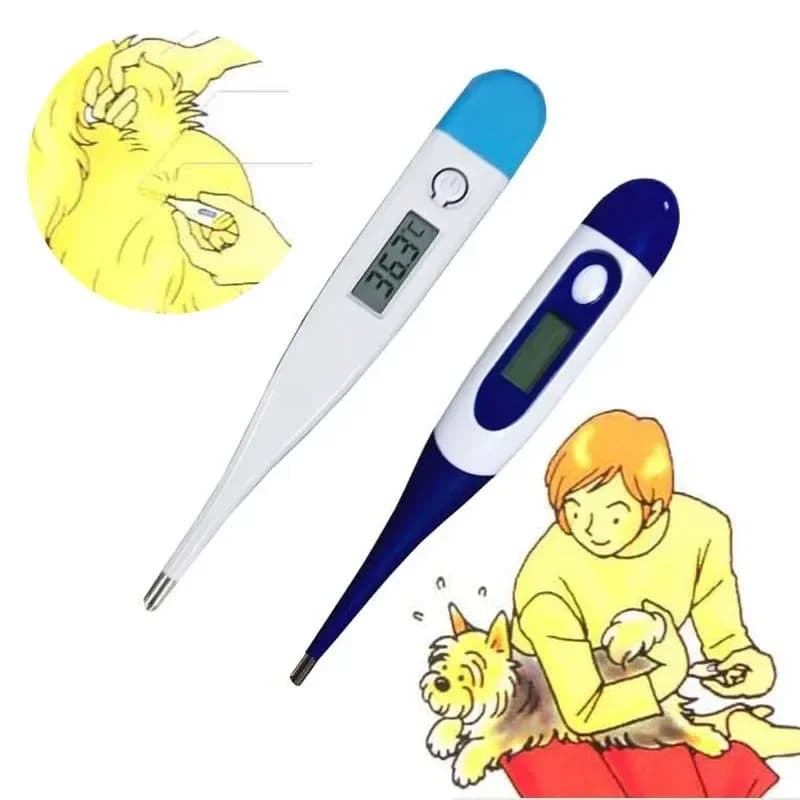 Portable electronic thermometer (1 piece) - Accurate home thermometer for fever monitoring and health care (afill/oral/front)