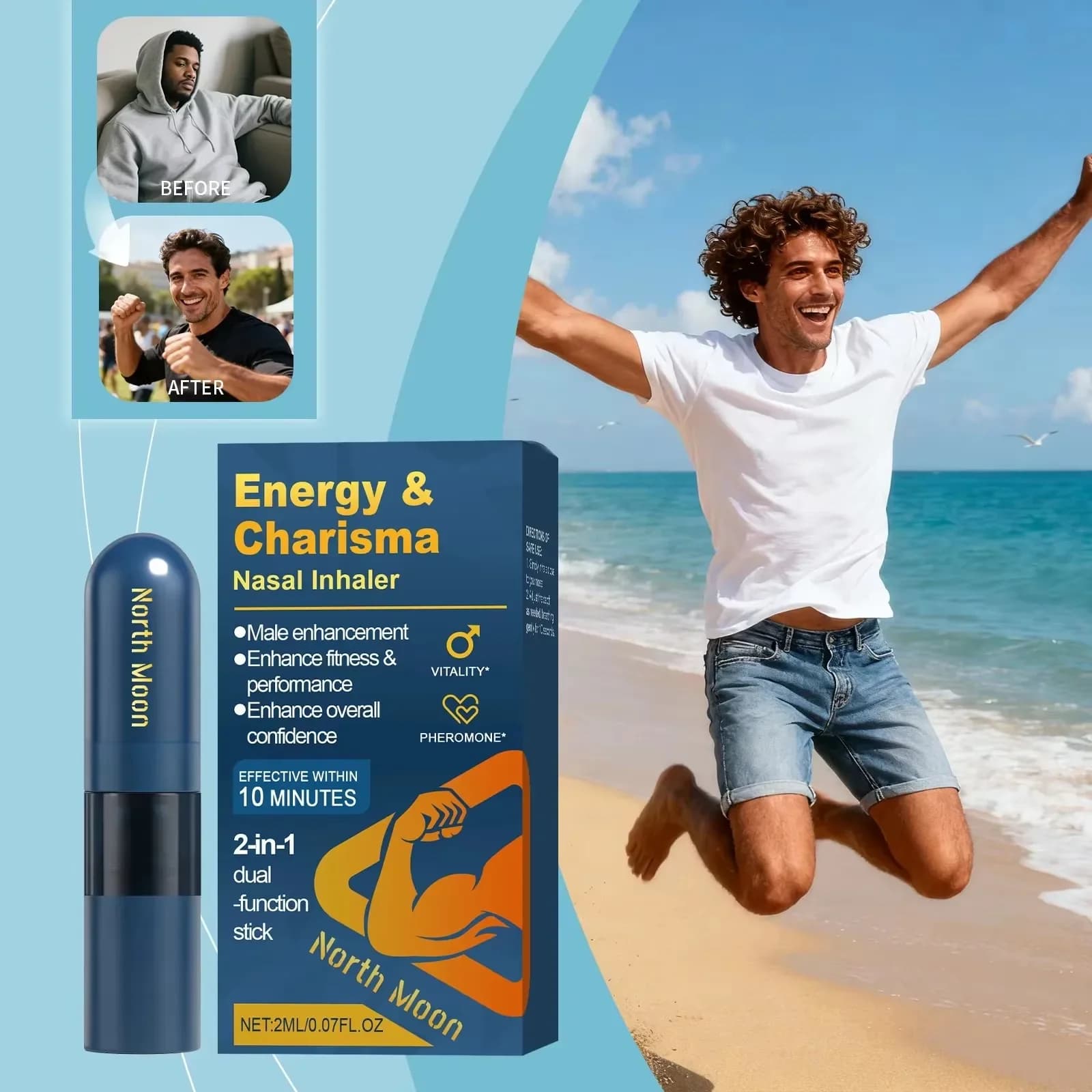 Men's Nursing Nasal Sniffing Stick Nutrition Plant Extract Body Gentle Care Daily Inhalation Nasal Sniffing Stick 2026 Hot Sale