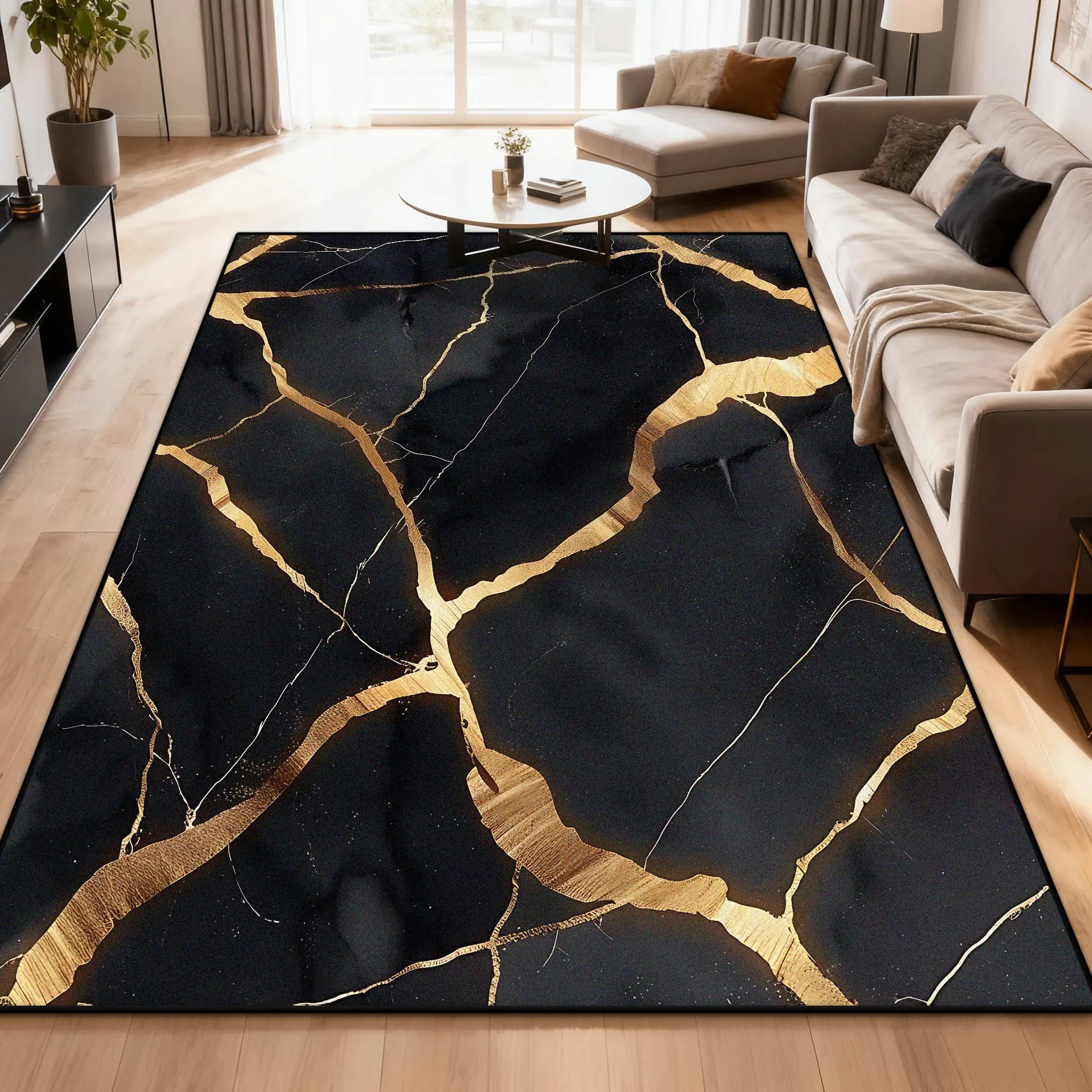 Tappeto con texture in marmo astratto Soggiorno Decorazione nordica Tappeti per divani Tappetino lavabile per balcone camera da letto studio antiscivolo