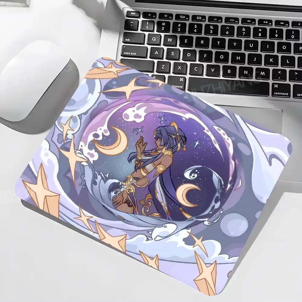 Soul Mouse Mat Genshin Impact Xiao Play Mouse Mat Small Desk Mat Computer Game Cartoon PC Keyboard