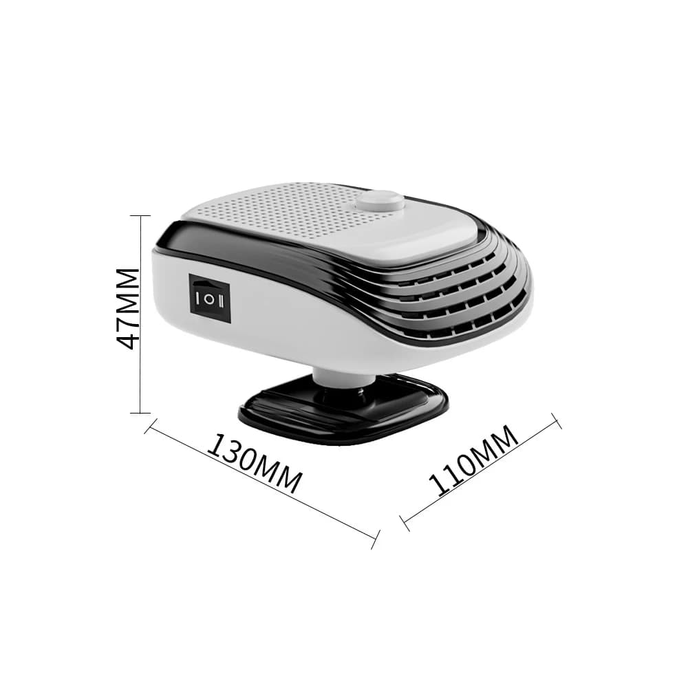 Ventilatore Elettrico 12V per Auto, Riscaldamento Rapido Invernale, Sbrinatore Parabrezza, Riscaldamento e Raffreddamento per Camion, Camper, SUV, Strumento da Viaggio