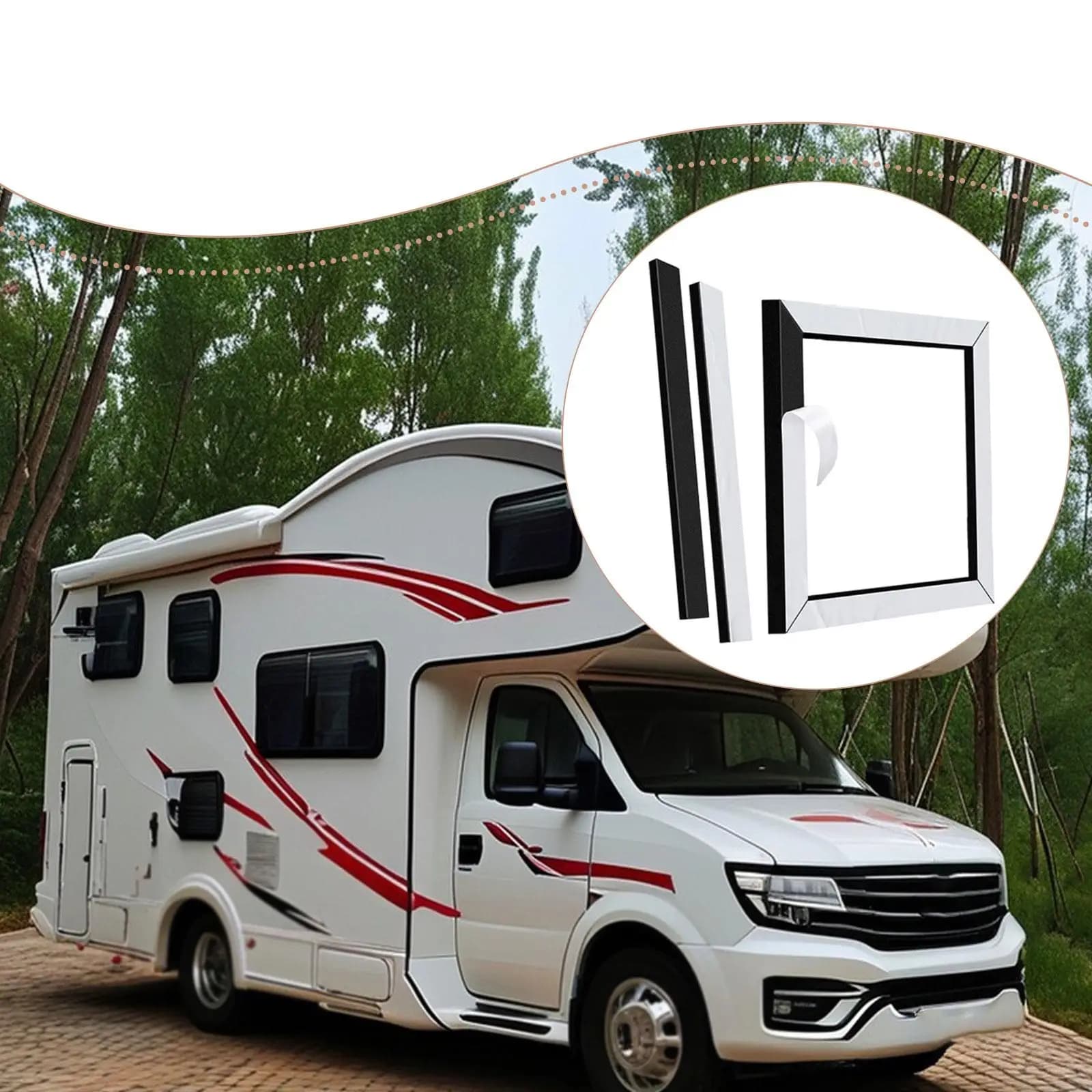 RV air conditioner gasket kit, frame gasket, sturdy supplies, spare parts, professional accessories for easy installation