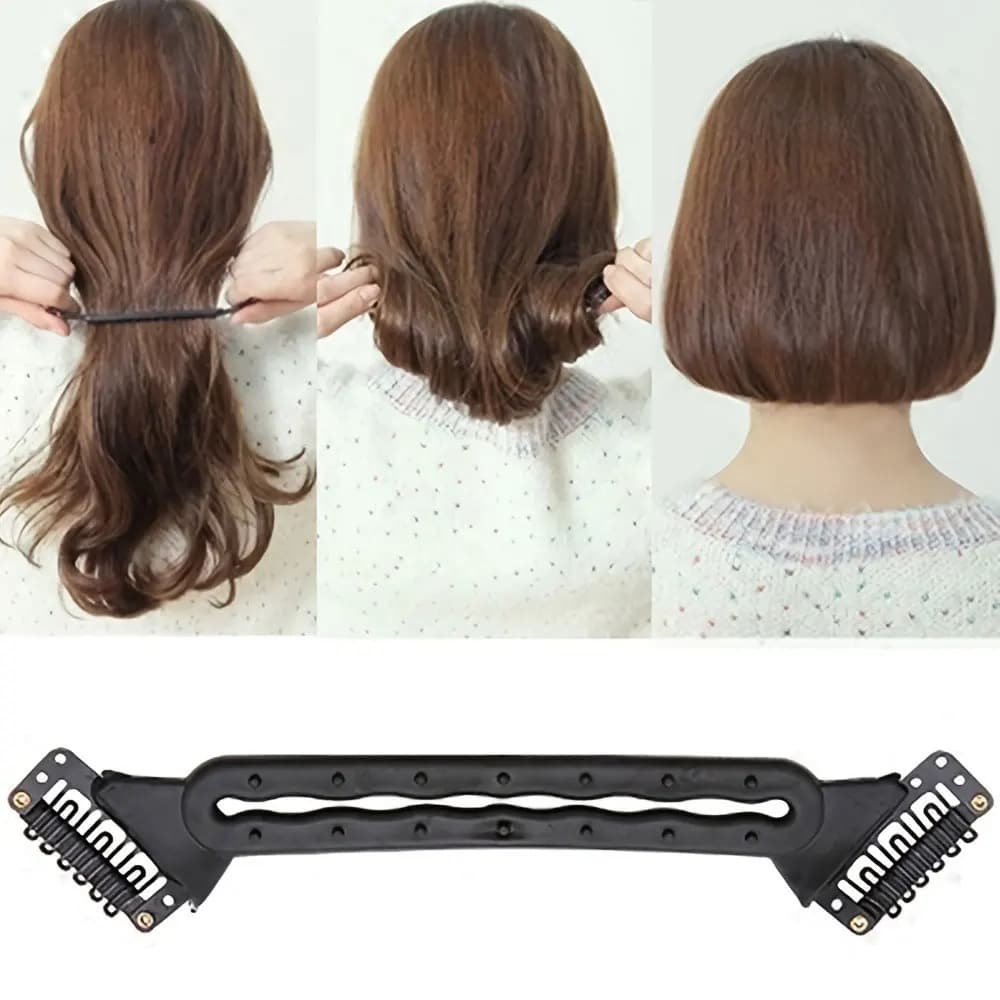 Bobbed Hair Holder Magic Curling Iron Transforming Long Hair Into Short Hair Braiding Hair Accessory