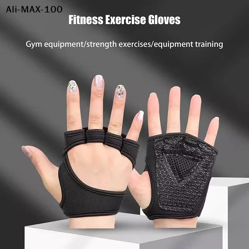 diAM3 di1 Protective Gloves Paio for Hands, Wrists and Palms, Gym and Fitness Gloves, Gloves Half Gloves for Lifting Weights and Sports Support