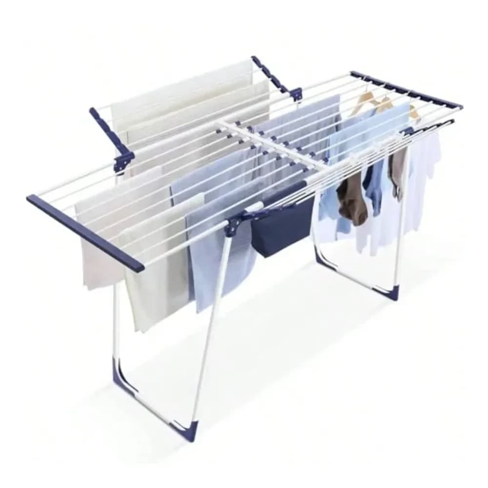 Foldable Shelves from Interior/Exterior to shape of Gabbiano Wing with 10 Clips and Bag, Space Saving and Resecurable