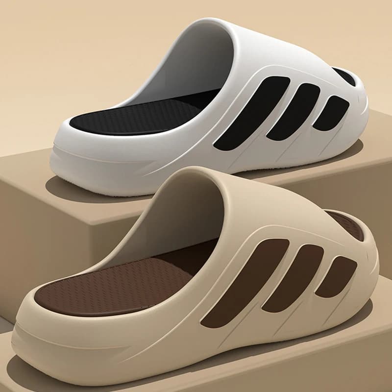Nuove Ciabatte da Uomo con Design Estetico di Alto Valore, Antiscivolo, Suola Spessa, per Uso Esterno, Ciabatte da Spiaggia Fresche per Uomo