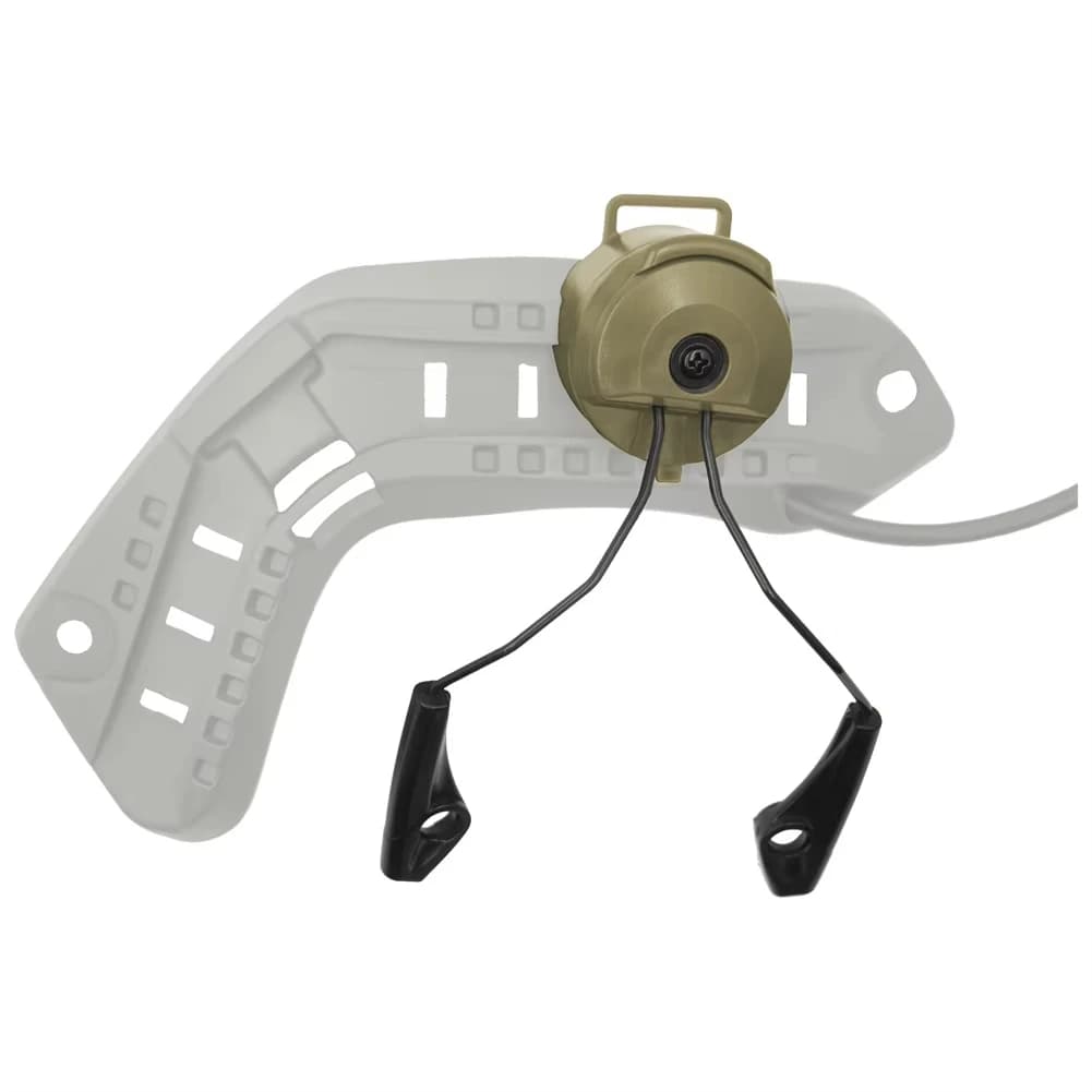 Adattatore per binario per casco elettronico Earmuf Supporto per cuffie tattico per accessorio per cuffie da tiro da caccia sportivo Howard Leight Impact